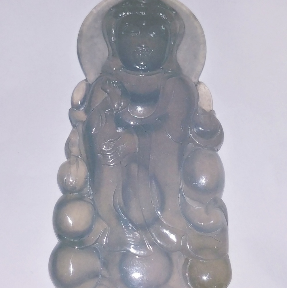 certified authentic A real lucky jadeite jade pendant